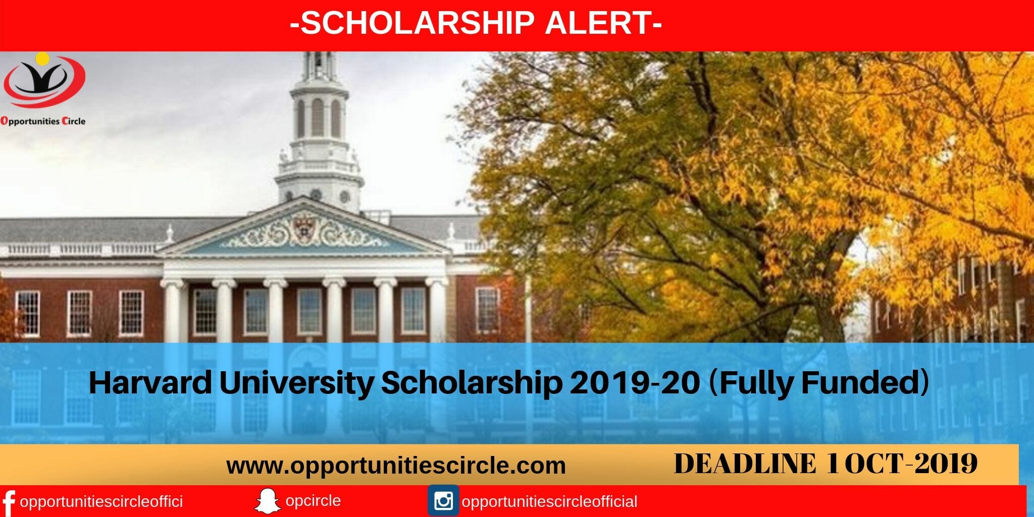 Harvard University Scholarship 201920 (Fully Funded)