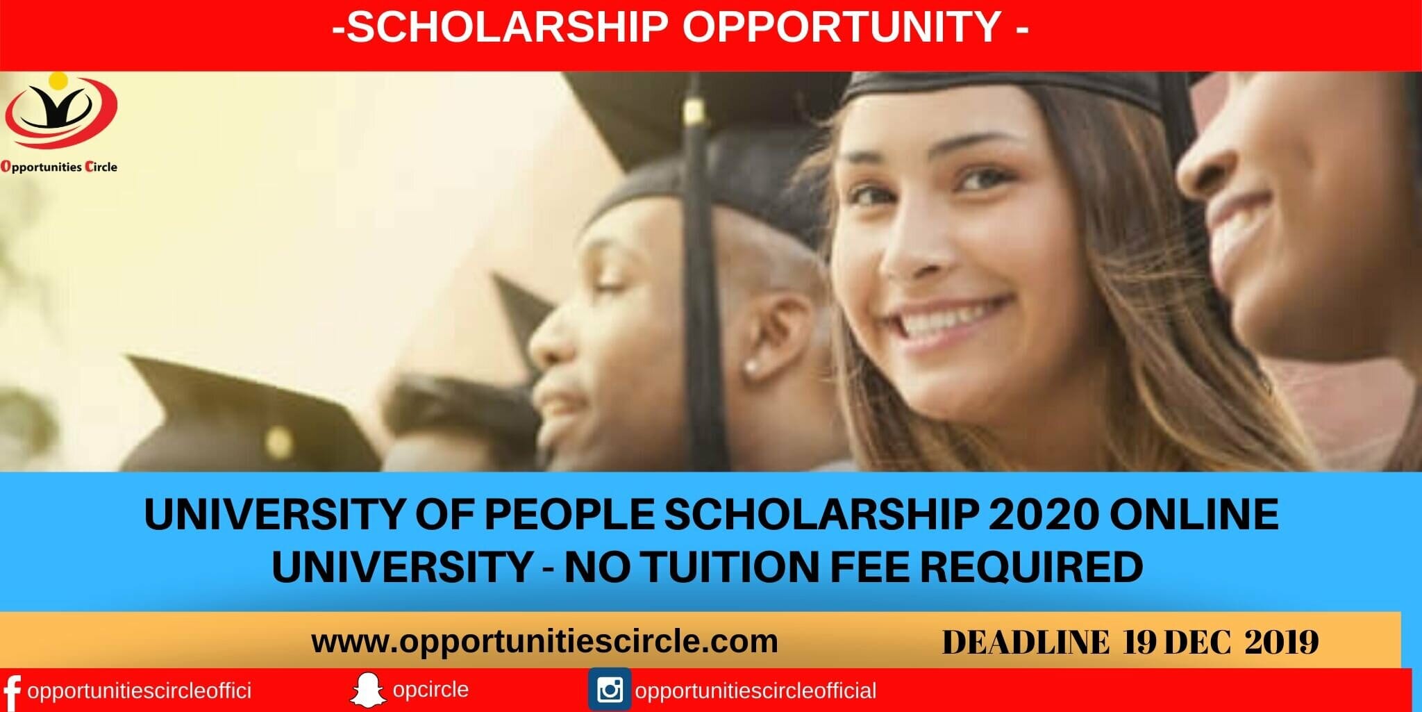 University of People Scholarship 2020 Online University - No Tuition ...