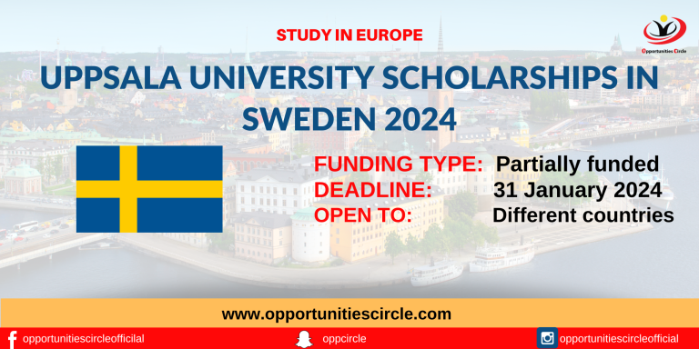 Uppsala University Scholarships in Sweden 2024
