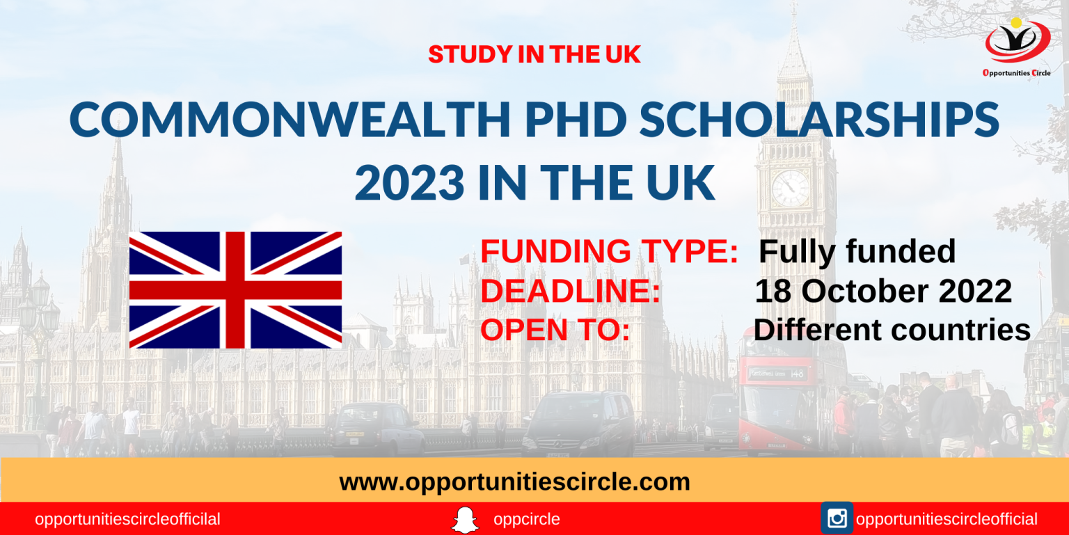 phd scholarship uk 2023