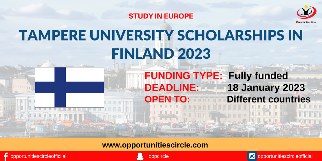 Tampere University Scholarships in Finland 2023