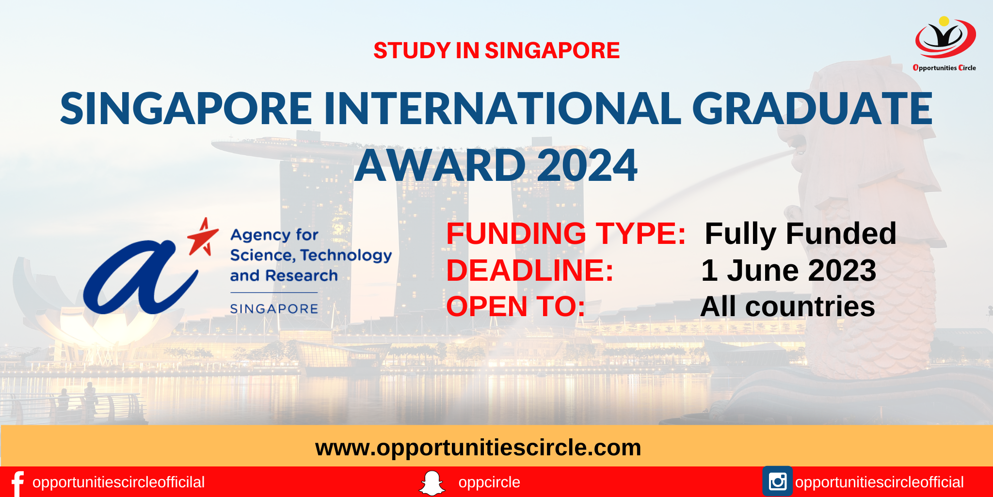 Singapore International Graduate Award 2024 