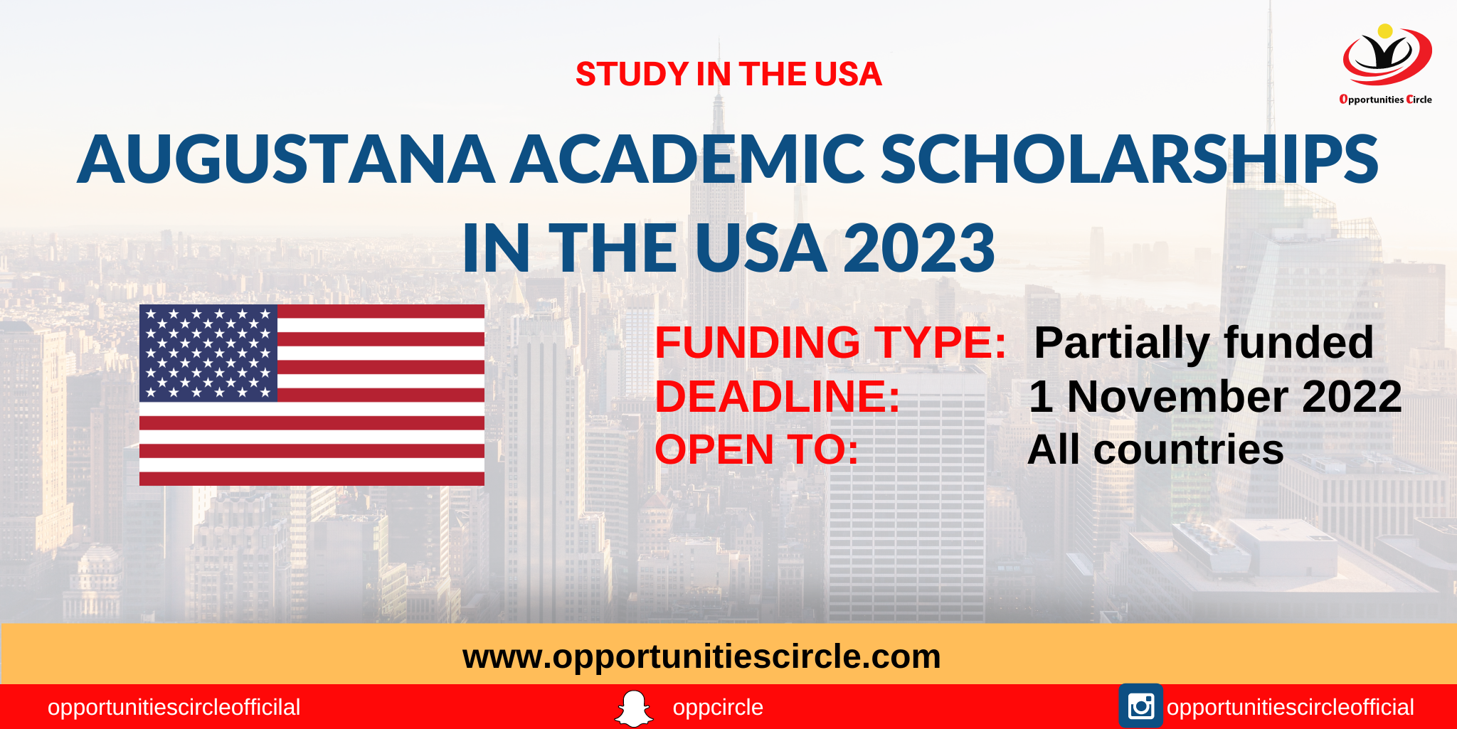 Augustana Academic Scholarships in the USA 2023 Opportunities Circle