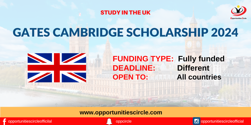 Gates Cambridge Scholarship 2024 in the UK Study Free in UK Fully