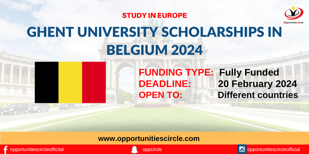 Ghent University Scholarships in Belgium 2024