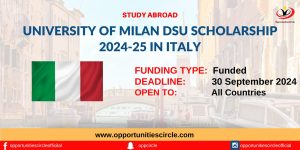 University of Milan DSU Scholarship 2024-25