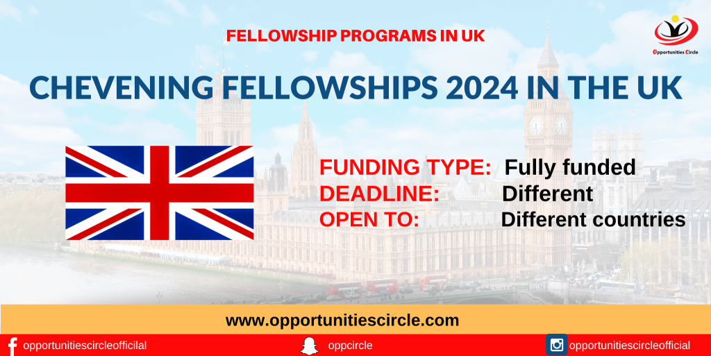 Chevening Fellowships 2024 Fully Funded Study Free in UK