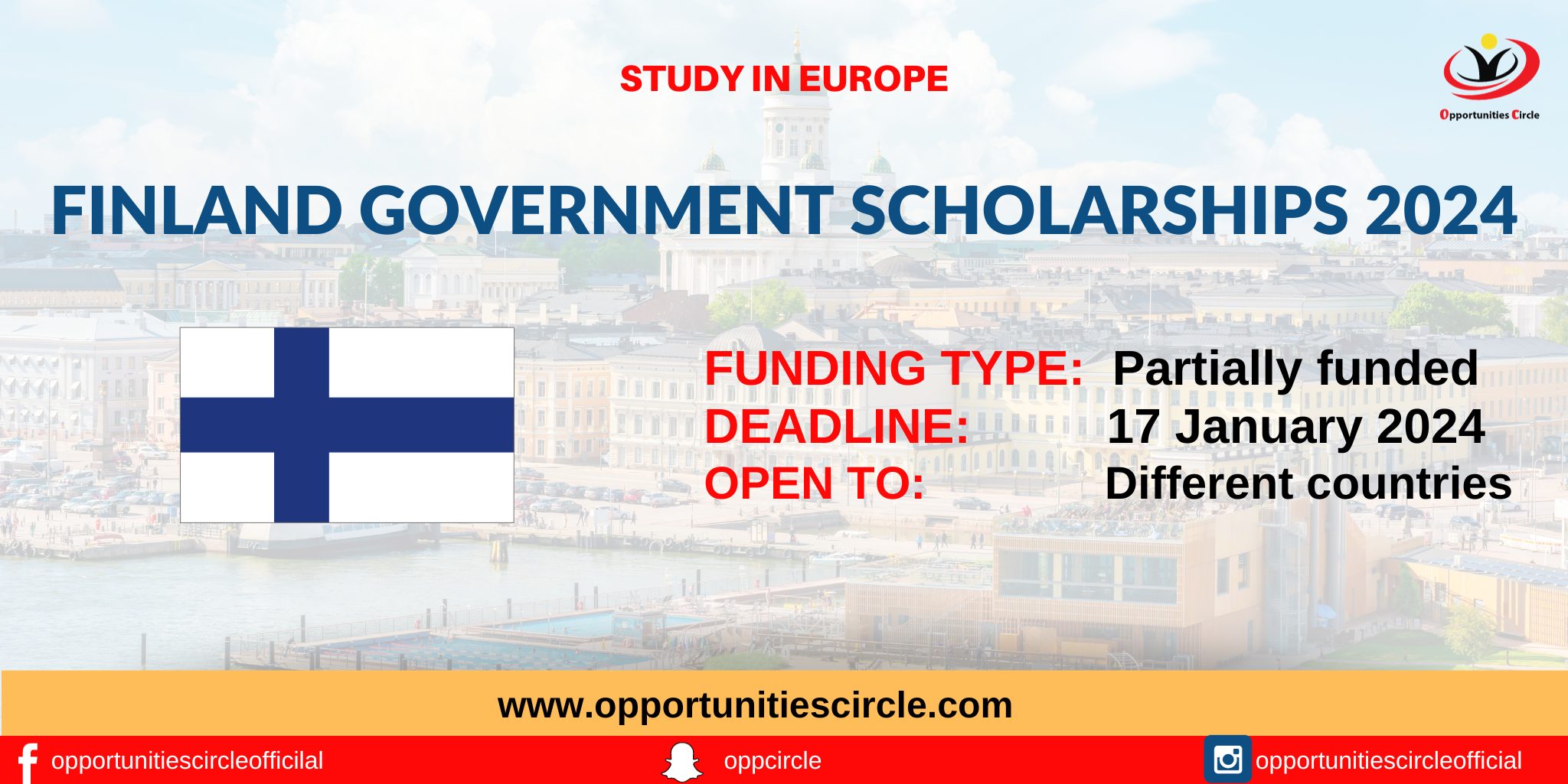 Finland Government Scholarships 2024 Study in Europe Opportunities