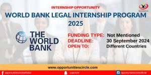 World Bank Legal Internship Program 2025