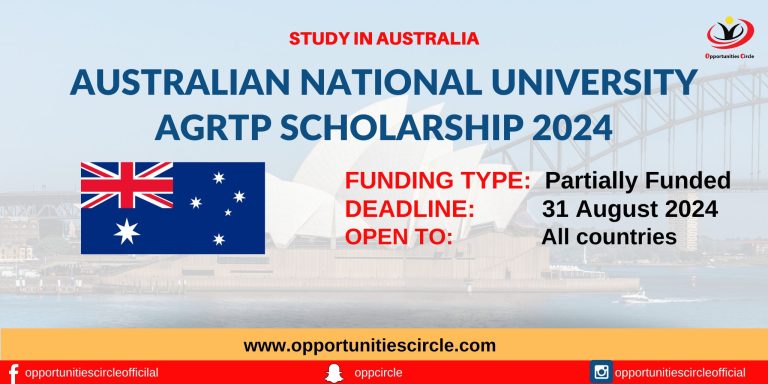 Australian National University AGRTP Scholarship 2024