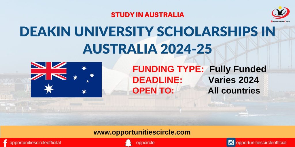 Deakin University Scholarships in Australia 2024-25