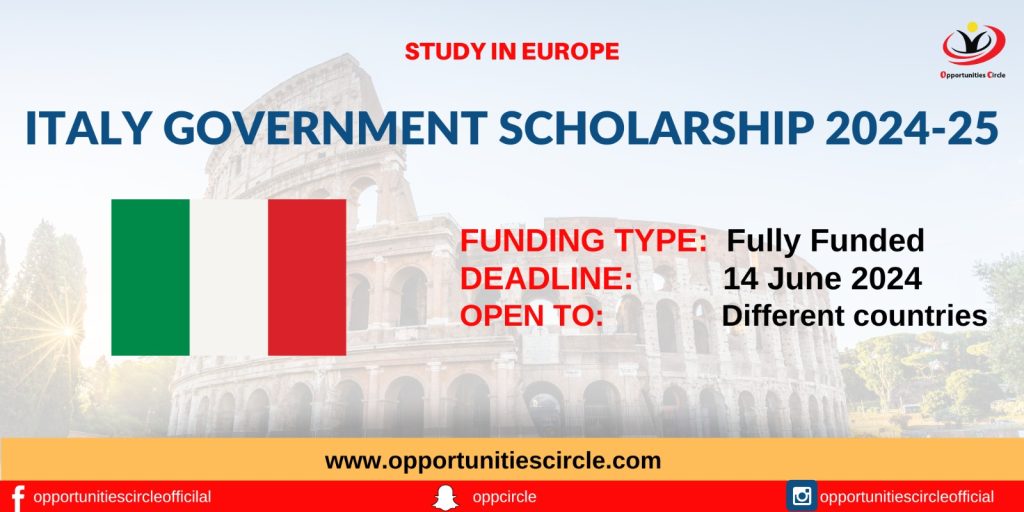 Italy Government Scholarship 2024-25