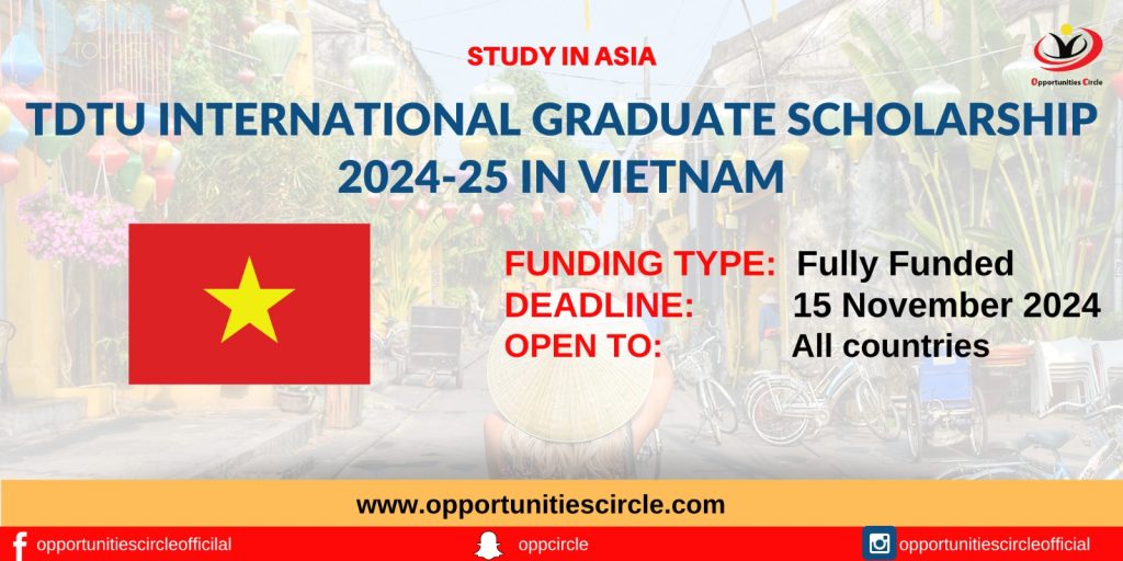 TDTU International Graduate Scholarship