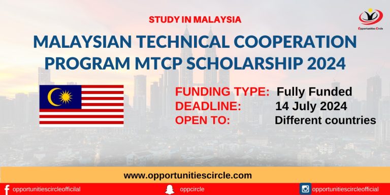 Malaysian Technical Cooperation Program MTCP Scholarship