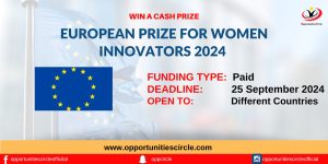 European Prize for Women Innovators 2024