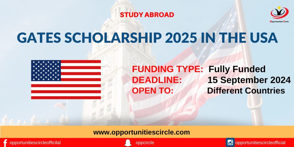 Gates Scholarship 2025 in the USA | Fully Funded - Opportunities Circle