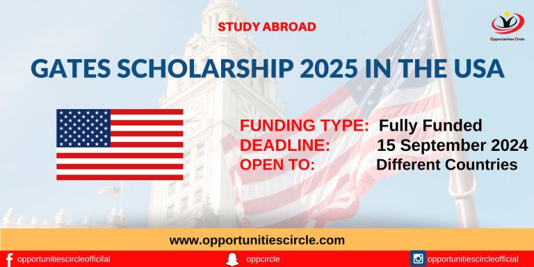 Gates Scholarship 2025 in the USA