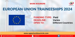 European Union Traineeships 2024 in Europe