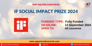 iF Social Impact Prize 2024 | EUR 100,000 Cash Prize