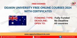 Deakin University Free Online Courses 2024 with Certificates